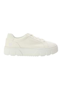 Timberland - "Laurel Court" Sneaker f&uuml;r Damen, Leder, Plattform-Absatz (Wei&szlig;)