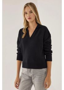 Polo-Kragen Strickpullover