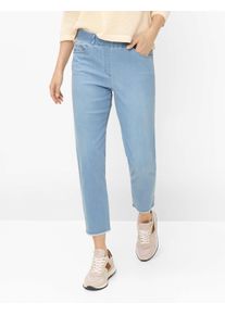 Raphaela by Brax Damen Schlupfhose Style CAVINA FRINGE BLEACHED LIGHT BLUE SLIGHTUSED, denim hellblau, Gr. 52K
