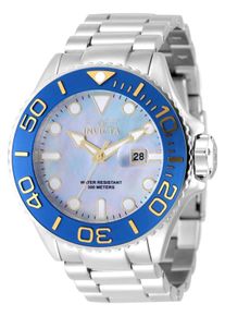 Invicta Grand Diver 49157 Herrenuhr - Quarzwerk - Edelstahl mit Perlmuttzifferblatt - 52 mm