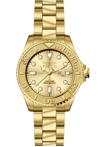 Invicta Pro Diver 69521 Herren Uhr - Quartz Bewegung - Edelstahl mit Goldenem Zifferblatt - 47 mm