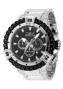 Invicta Bolt 48160 Herrenuhr - Quarzwerk - Edelstahl mit schwarzem Zifferblatt - 54 mm