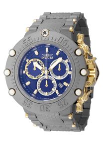 Invicta Subaqua 48193 Herrenuhr - Quarzwerk - Edelstahl mit blauem Zifferblatt - 52 mm