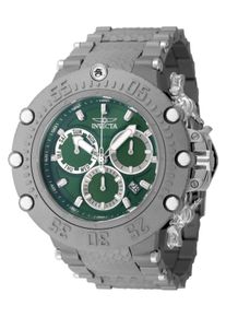 Invicta Subaqua 48192 Herrenuhr - Quarzwerk - Titan mit gr&uuml;nem Zifferblatt - 52 mm
