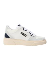 Steve Madden - "Kingpin" Schuhe f&uuml;r Herren, Zum Schn&uuml;ren, Flach (Wei&szlig;/Marine)