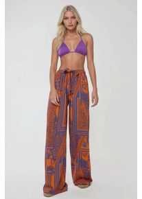 Bedruckte Weite Beinen Hose mit Kordelzug