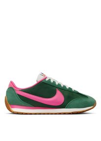 Nike - "Waffle Debut" Sneaker f&uuml;r Damen, Wildleder, Keilabsatz (Gr&uuml;n/Pink)