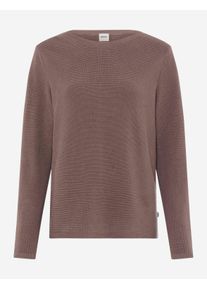 Brax Damen Strickpullover Style LESLEY warm greige, hellbraun, Gr. 34