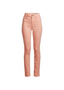 LANDS' END Slim Fit &Ouml;ko Jeans High Waist, Damen,  Orange, Elasthan/Baumwoll-Mischung/Polyester-Mischung, by Lands' End