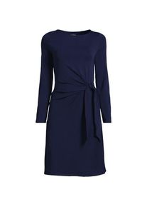 LANDS' END Baumwolle/Modal-Kleid mit Zierschleife f&uuml;r Damen, Damen, size: regular, Blau, Baumwolle Modal, by Lands' End