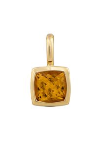 OROLINO Anh&auml;nger Gold 585 mit echtem Citrin 5x5mm