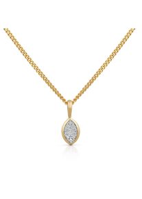OROLINO Halskette Gold 585 mit 6 nat&uuml;rlichen Brillanten zus. 0,03ct.