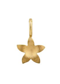 OROLINO Anh&auml;nger 585 Gold mit Blumen-Motiv 7mm breit