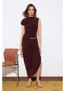 Elegantes, &auml;rmelloses, figurbetontes Midikleid f&uuml;r Damen &ndash; perfekt f&uuml;r den Abend.