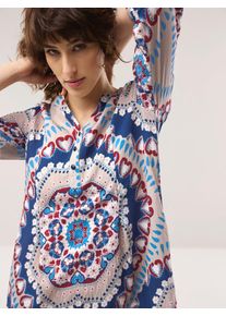 Walbusch Midi Viskosekleid mit Bord&uuml;re