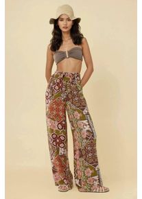 Bedruckte Weite Beinen Hose mit Kordelzug