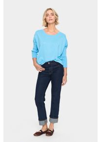 Saint Tropez Strickpullover mit l&auml;ssigem Schnitt blue