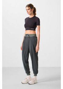 H&uuml;ftlange d&uuml;nne Jersey-Jogginghosen mit Tasche