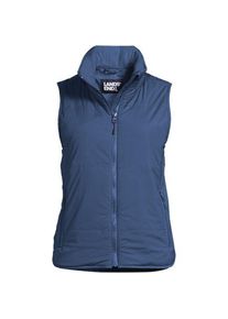 LANDS' END Leichte verstaubare Steppweste, Damen,  Blau, Nylon-Mischung, by Lands' End