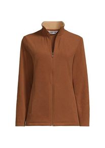 LANDS' END Anyweather Fleece-Jacke, Damen,  Braun, Polyester, by Lands' End