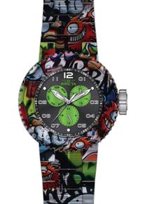 Invicta Pro Diver 50214 Herrenuhr - Quarzwerk - Edelstahl mit schwarzem Zifferblatt - 52 mm