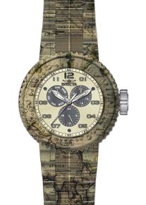 Invicta Pro Diver 50215 Herrenuhr - Quarzwerk - Edelstahl mit beigem Zifferblatt - 52 mm