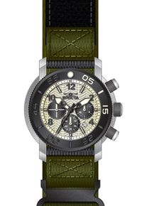 Invicta Coalition Forces 50095 Herrenuhr - Quarzwerk - Edelstahl mit beigem Zifferblatt - 50 mm