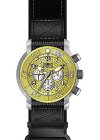 Invicta Coalition Forces 50096 Herrenuhr - Quarzwerk - Edelstahl mit goldenem Zifferblatt - 50 mm