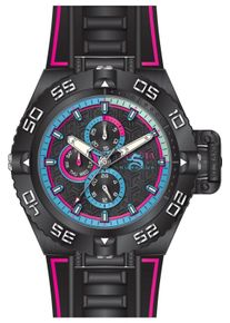 Invicta Subaqua - Noma IV 49878 Herrenuhr - Quarzwerk - Edelstahl mit schwarzem Zifferblatt - 50 mm