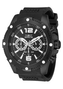 Invicta I-Force 50556 Herrenuhr - Quarzwerk - Edelstahl mit schwarzem Zifferblatt - 50 mm