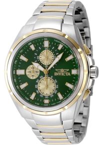 Invicta Sea Vulture 49084 Herrenuhr - Quarzwerk - Edelstahl mit gr&uuml;nem Zifferblatt - 46 mm