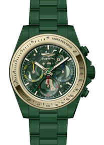 Invicta Speedway 51034 Herrenuhr - Quarzwerk - Edelstahl mit gr&uuml;nem Zifferblatt - 39 mm