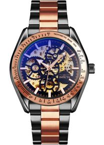 Invicta Objet D Art 69598 Herrenuhr - Automatisches Werk - Edelstahl mit schwarzem Zifferblatt - 43 mm