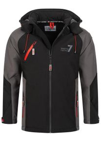 Arctic Seven Herren Softshell Jacke &ndash; Schwarz-Dunkelgrau