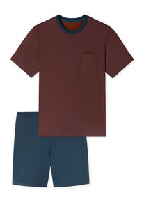 Schiesser Herren Pyjama Comfort EssentialsSchlafanzug, Pyjama Set, Nachtw&auml;sche