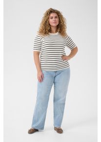 Kaffe Strickpullover Regular fit black offwhite