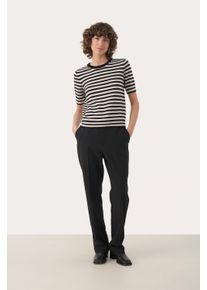 PART TWO Strickpullover NatanyaPW Classic fit black offwhite