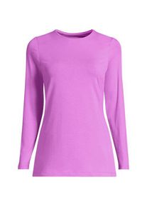 LANDS' END Shirt aus Baumwolle/Modal-Mix mit Rundausschnitt f&uuml;r Damen, Damen, size: regular, Pink, Elasthan/Baumwolle Modal, by Lands' End