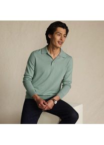 LANDS' END Merino-Polopullover f&uuml;r Herren, Herren, size: regular, Gr&uuml;n, Wolle, by Lands' End
