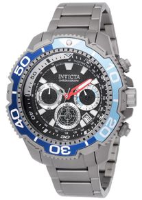 Invicta TI-22 49493 Herrenarmbanduhr - Quarzwerk - Titan mit Schwarzem Zifferblatt - 48 mm