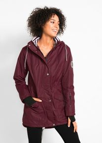bonprix wasserdichte Funktions-&Uuml;bergangsjacke, rot, Gr.40, Regenjacke mit Tunnelzug, A-f&ouml;rmig