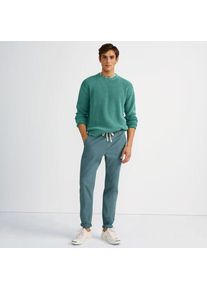 LANDS' END Schlupfbund-Chino, Herren,  Blau, Baumwolle/Leinen, by Lands' End