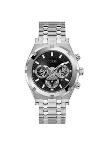 Guess GW0260G1 Herrenuhr aus Edelstahl mit schwarzem Zifferblatt