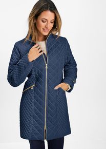 bonprix Kurz-Steppmantel, blau, Gr.36, Eleganter Kurz-Steppmantel mit Stehkragen