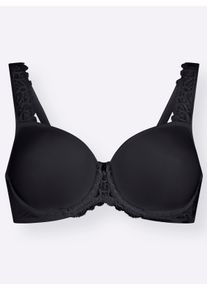 Viania sheego Gro&szlig;e Gr&ouml;&szlig;en Schalen-BH mit B&uuml;gel und Spitze, schwarz, Gr&ouml;&szlig;e 100B - Damen