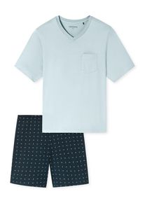 Schiesser Herren Pyjama Comfort EssentialsSchlafanzug, Pyjama Set, Nachtw&auml;sche