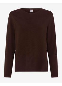 Brax Damen Strickpullover Style LESLEY brunette, dunkelbraun, Gr. 34