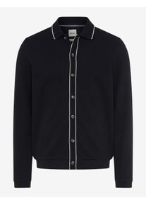 Brax Herren Strickpolo Style PARIS navy, dunkelblau, Gr. L