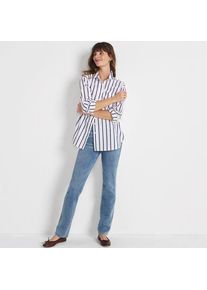 LANDS' END High Waist Straight Knit STARFISH Jeans in Tall-Gr&ouml;&szlig;e, Damen, size: tall, Blau, Baumwoll-Mischung/Polyester-Mischung, by Lands' End
