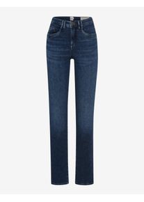 Brax Damen Five-Pocket-Hose Style CAROLA USED REGULAR BLUE, denim blau regular, Gr. 34